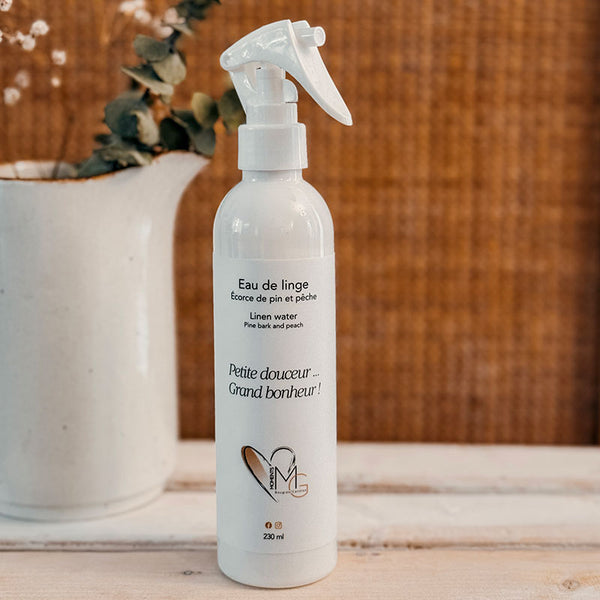 Eau de linge écorce de pin et pêche