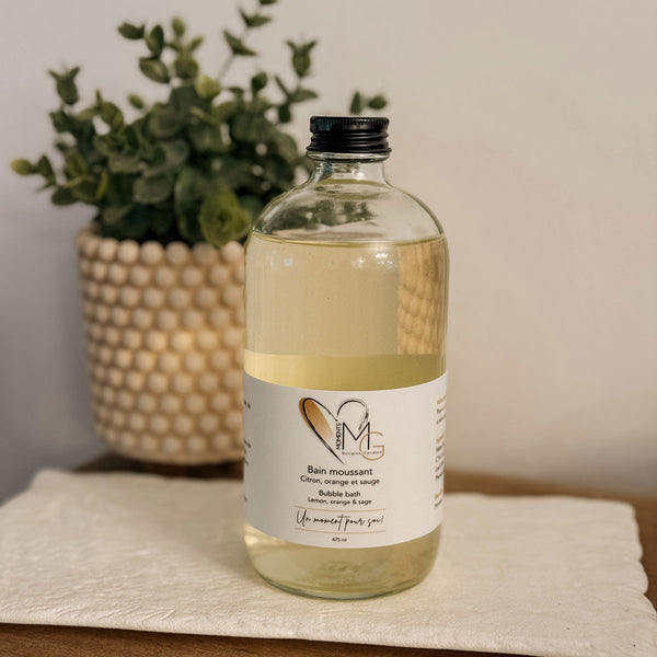 Bain moussant - Citron, orange et sauge