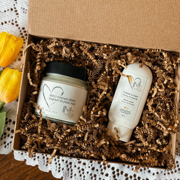 Coffret fête des Mères - Crème à main et bougie